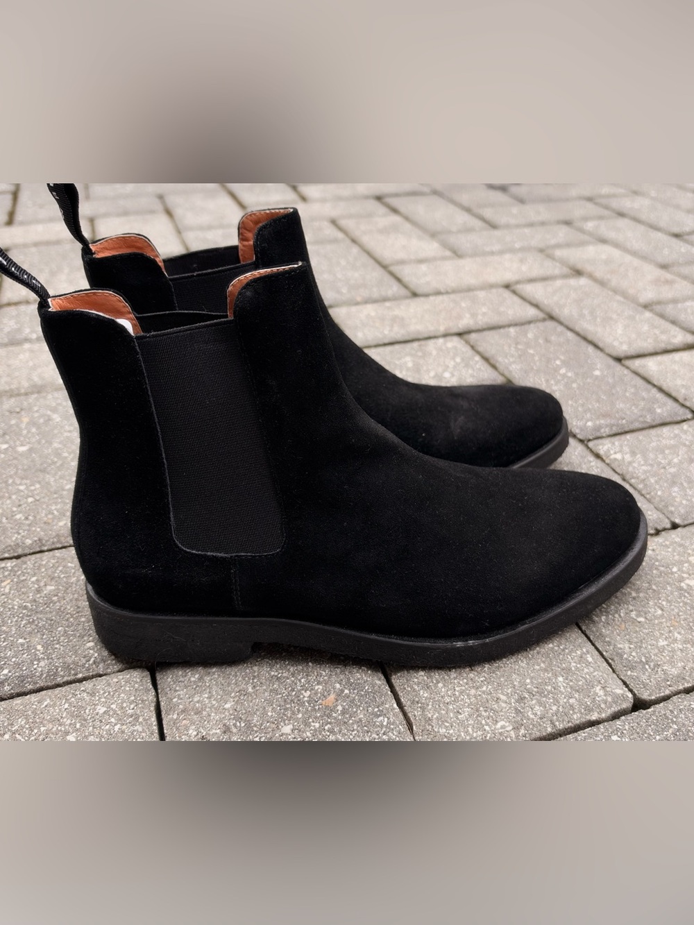 New Republic Black Suede Chelsea Boots Men’s Slip-On Ankle Boots